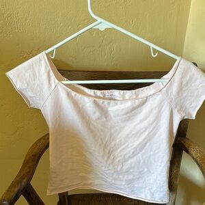 Brandy Melville off shoulder Pink Women's Top